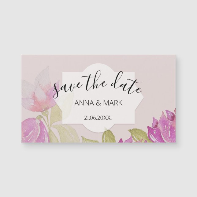 Flores Cor de Água, Rosa, Encantadas Mão (Frente)