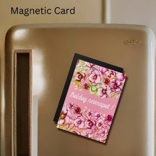 Flores cor-de-rosa - Dia do nome húngaro