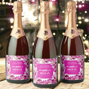 Flores cor-de-rosa flores florais, casamento aquar