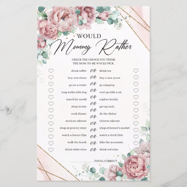 Flores cor-de-rosa macio Ouro Mamãe Preferencialme (Frente)