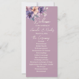 Flores cor-de-rosa no Programa Casamento