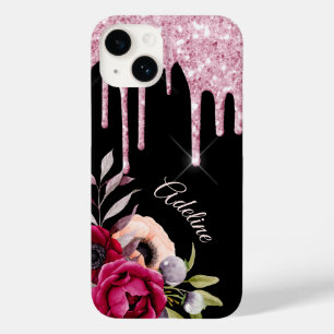 Flores cor-de-rosa pretas nome das gotas