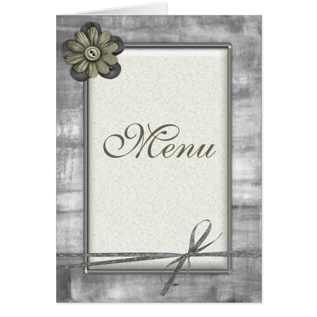 Flores da fita do ouro & da prata - cartões do (Frente)