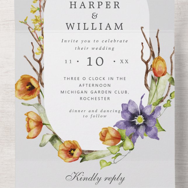 flores da primavera rsvp anexou casamento tudo em  (Centro Interno)