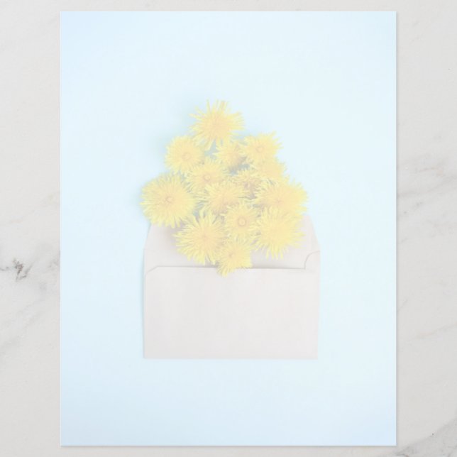 Flores | Dandelões no envelope (Frente)