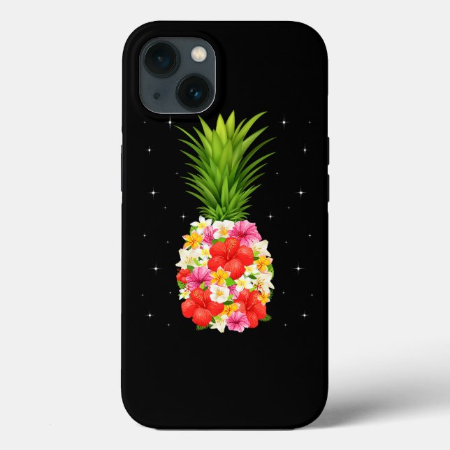 Flores de abacaxi Meninas Aloha Hawaii Havaí (Verso)