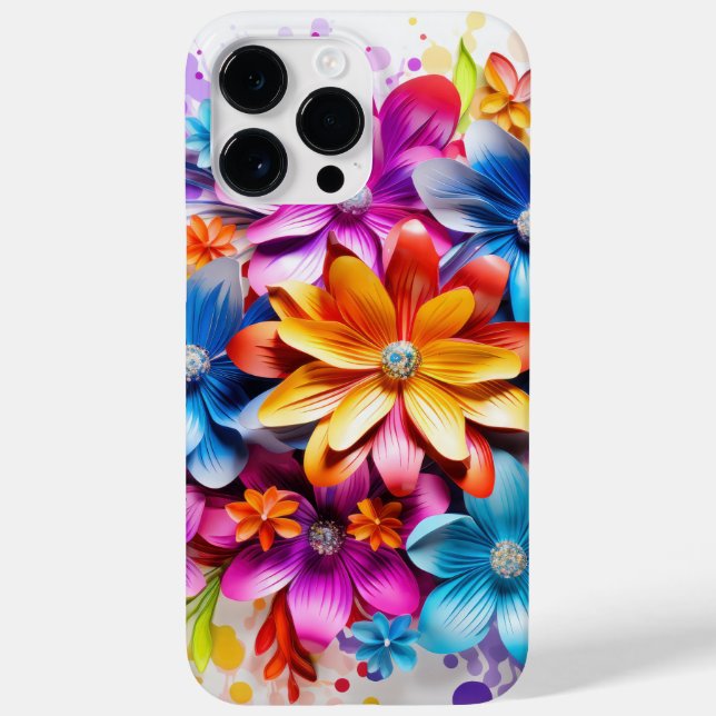 FLORES DE APARÊNCIA 3D BREVEMENTE COLORIDAS (Verso)
