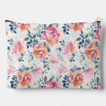 Flores de Aquarela Padrão Floral Elegante