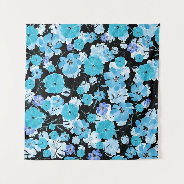 Flores De Aquarela: Uma Tapeçaria Delicada (Frente)