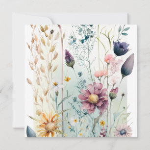 Flores de Aquarela Vintage decorativas