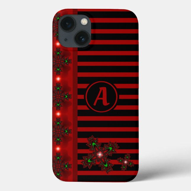 Flores de Artdeco em Estilo Retroativo com monogra (Verso)