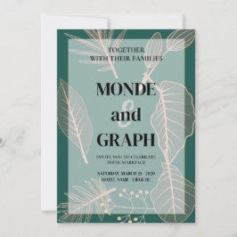 Flores de Arte de Convites para Casamento