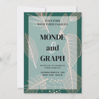 Flores de Arte de Convites para Casamento