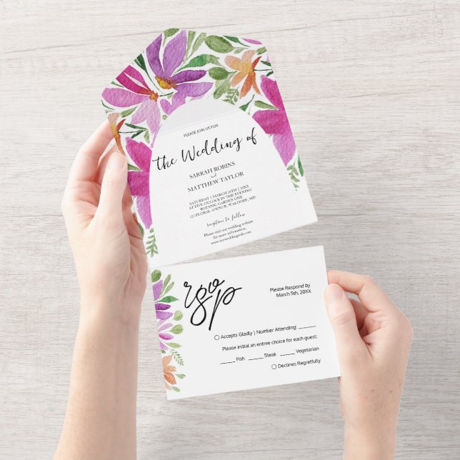 Flores de Artística Chic Boêmia Elegante (Aba destacável)