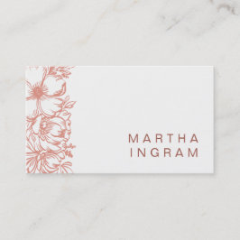 Flores de beleza cartão de visita