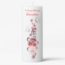 Flores De Borboleta Da Vela Memorial Na Memória Ad