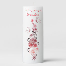 Flores De Borboleta Da Vela Memorial Na Memória Ad