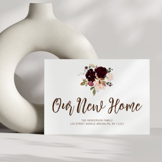 flores de burgundy, movemos o anúncio em movimento (Criador carregado)