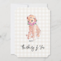 Flores de Cachorro Aquarela Pensando em você Gingh