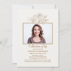 Flores de Campo Celebração de Foto do Convite à Vi