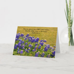 Flores de Cartão de Nota Bluebonnet de Fé