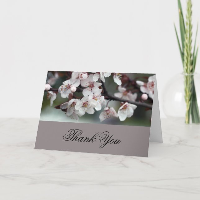 Flores de cartões de agradecimentos (Frente)