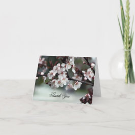 Flores de cartões de agradecimentos