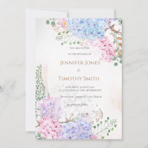 Flores de convite de casamento 