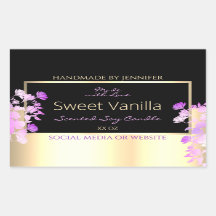 Flores de Corte Etiquetas de Embalagem de Produtos