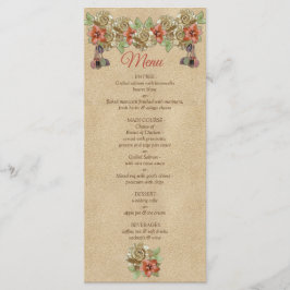 Flores de couro no menu Cream Suede