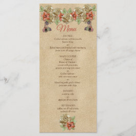 Flores de couro no menu Cream Suede