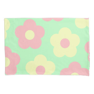 Flores de Cuta Amarelo-Cor-de-Rosa Retro Pastel