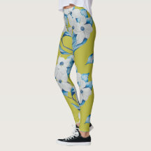 Flores de Dogwood em Leggings