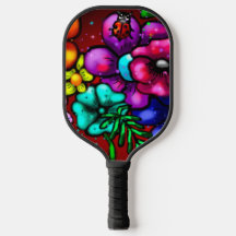 Flores de Estilo de grafite e Vermelho Puro Rosa L