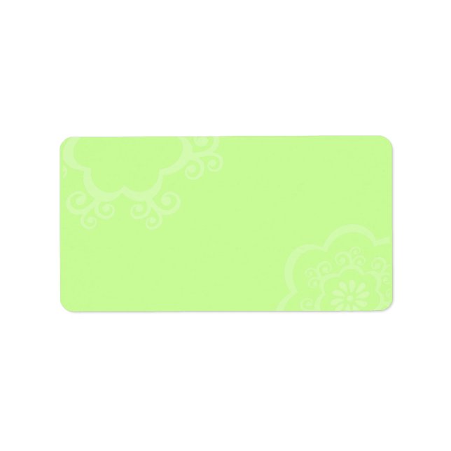 FLORES DE ESTRELA Impressão suas próprias etiqueta (Frente)