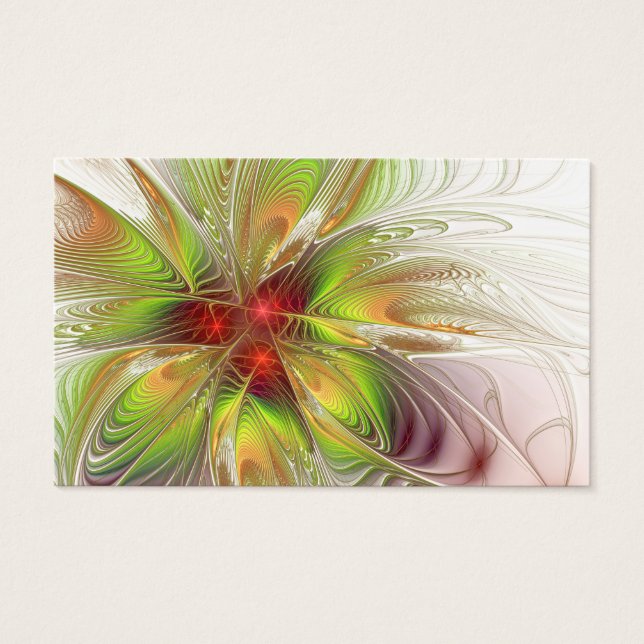 Flores de fantasia fractal suaves e tenra (Frente)