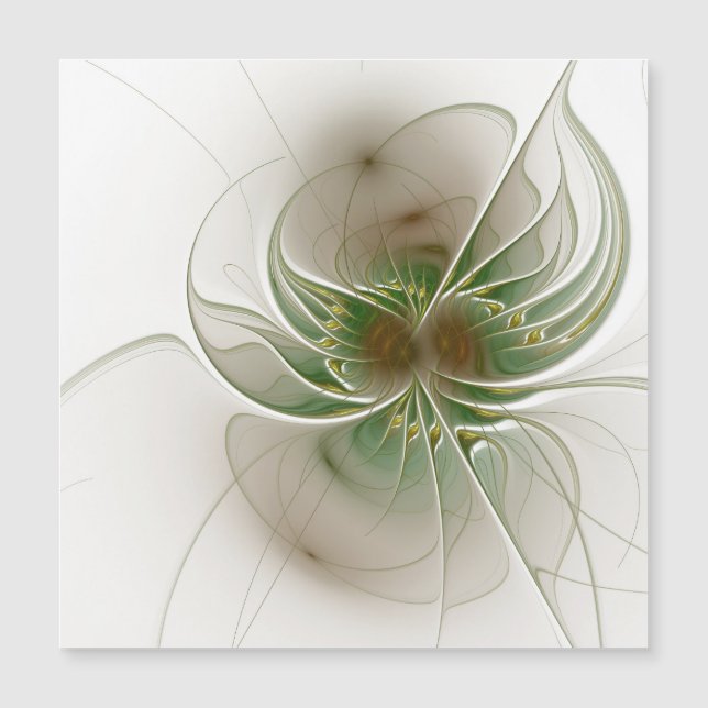 Flores de fantasia fractal suaves e tenra (Frente)