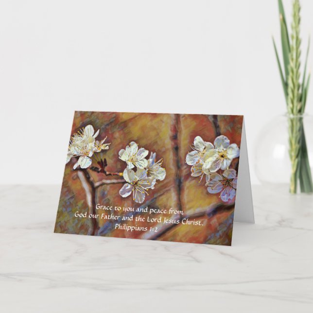 Flores de Fé Flores de Fé Olá Cartão de Pensamento (Frente)