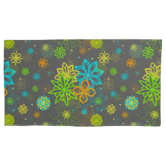 Flores de feltro - Pillowcase do padrão do Emmy