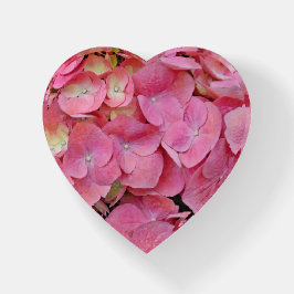 Flores De Hipoteca Rosa Vidro Coração Peso do Pape