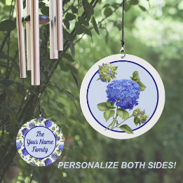 Flores de Hydrangea Azul Personalizadas