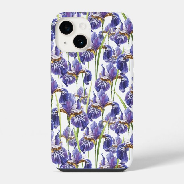 Flores de Íris Roxo (Verso)