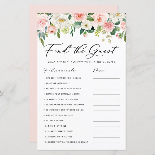 Flores de Jardim Encontram o Jogo de Chá de panela (Frente/Verso)