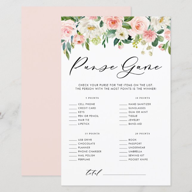 Flores de Jardim O que há no seu jogo de Chá (Frente/Verso)