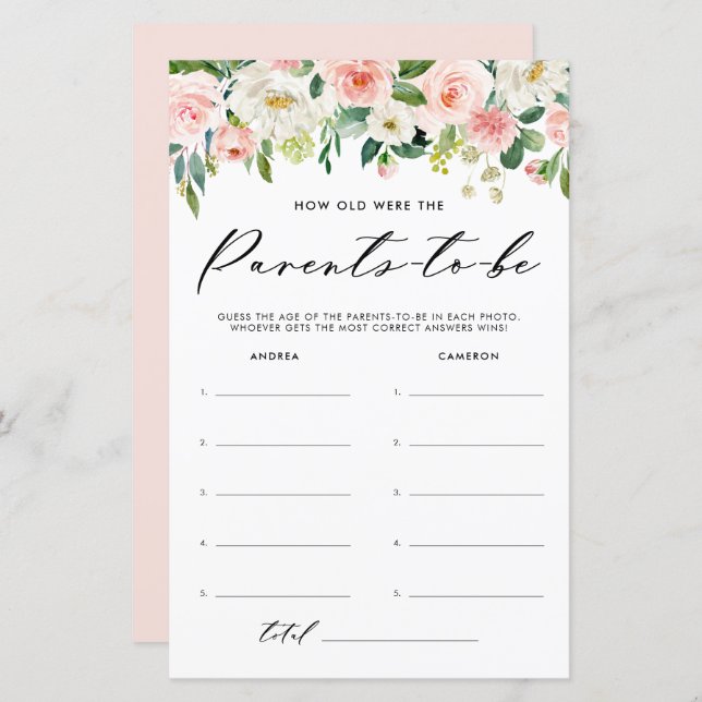 Flores De Jardim Quantos Anos Tinham O Jogo Do Beb (Frente/Verso)