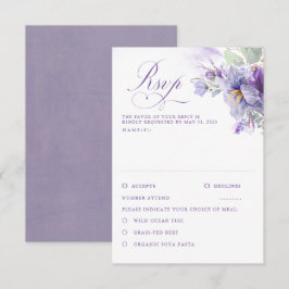 Flores de Lavanda Botânico Chic Casamento RSVP