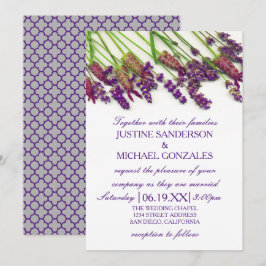 Flores de Lavanda - Convite de Casamento