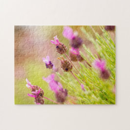 Flores de Lavanda francesa Quebra-cabeça de serra