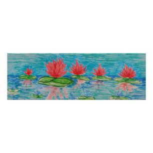 Flores de Lotus que tiram o impressão da foto