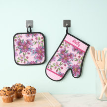 Flores de Maçã e Pontos Polka Rosa